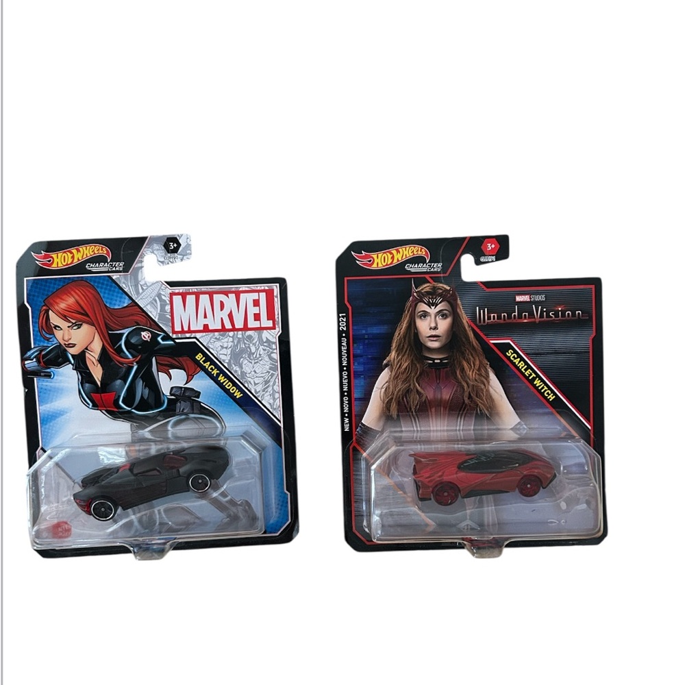Hot Wheels Marvel Lot of 2 – Scarlet Witch WandaVision & Black Widow Cars
